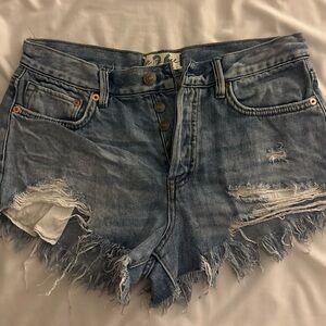 Free People Jean Shorts